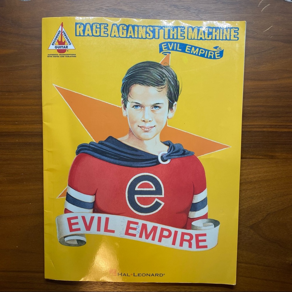 Rage Against The Machine Evil Empire Guitar Paper Sheet Music Book